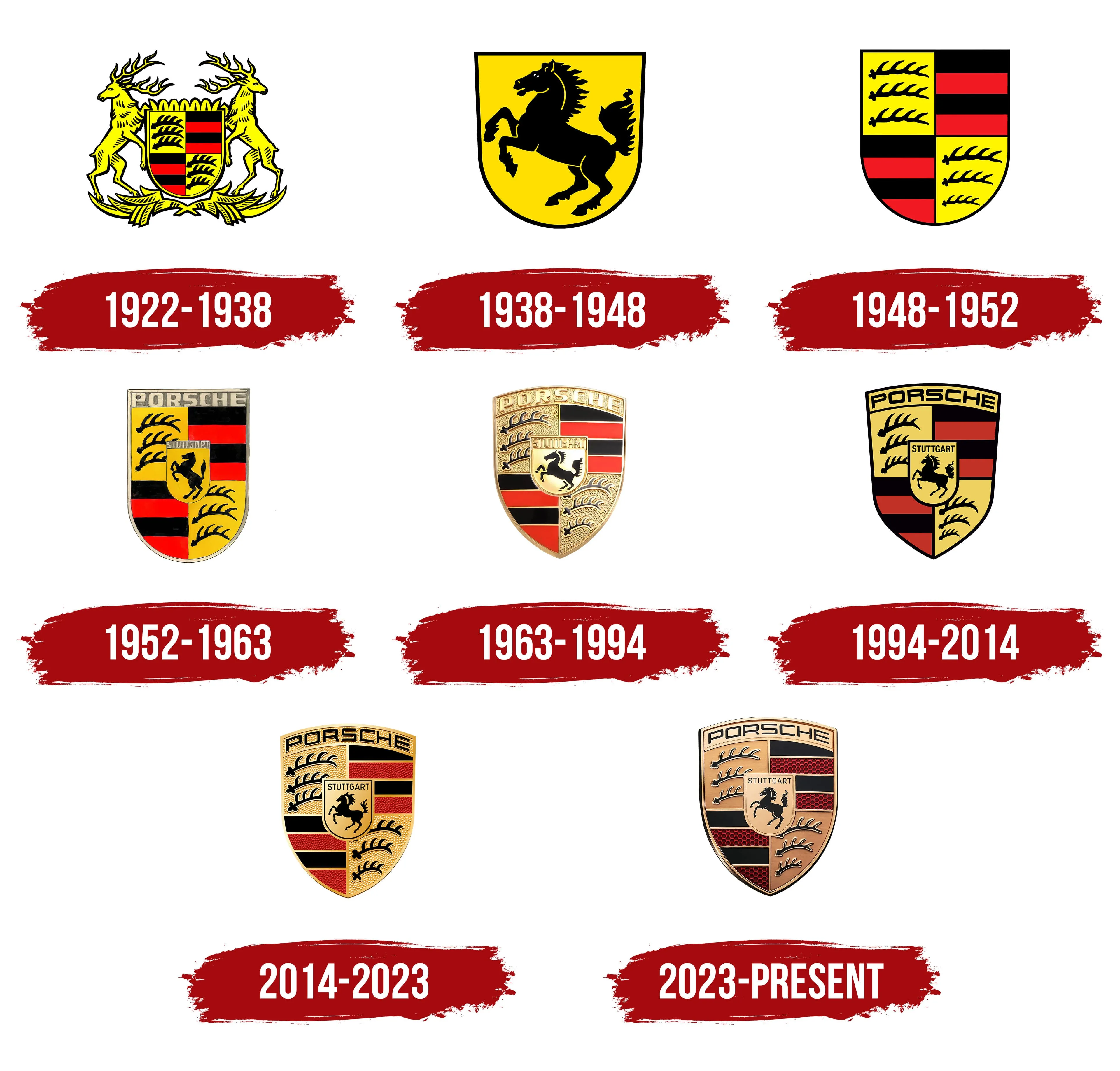 Tüm Porsche logoları